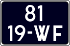 License plate of the Netherlands, Trailers