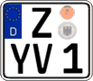 German license plate, Regular plates