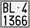 License plate of Italy, Motorcycles (1927 year series)
