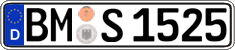 German license plate, Regular plates