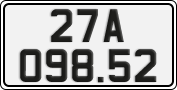 License plate of Vietnam, Cars