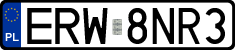 License plates of Poland, Regular car plates