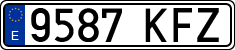 License plates of Spain, Ordinary (2000)