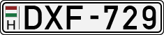 license plates of Hungary, Cars (1990)