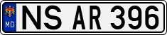 License plate of Moldova, Cars (1992)