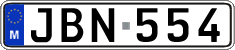 License plate of Malta, Regular plates (ABC 123)