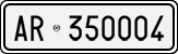 License plate of Italy, Cars (1927 year series)