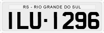 License plate of Brazil, Private owners (1990)