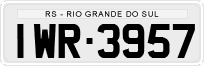 License plate of Brazil, Private owners (1990)