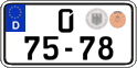 German license plate, Diplomatic