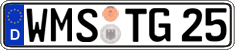 German license plate, Regular plates