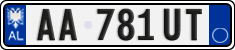 License plate of Albania, Cars (2011)