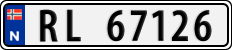 License plate of Norway, Cars