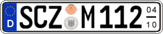 German license plate, Seasonal plates