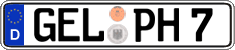 German license plate, Regular plates