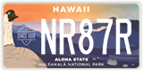 Hawaii, Specialty plates (AB12C)
