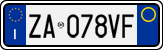 License plate of Italy, Cars (1994 year series)
