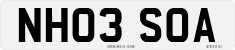 License plate of the United Kingdom, 2001 year system
