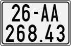License plate of Vietnam, Motorcycles