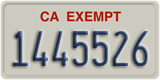 California, Exempt (1234567)