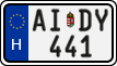 license plates of Hungary, Regular plates (2022)