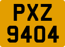 License plate of the United Kingdom, Northern Ireland (1966)