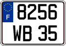 French license plate, FNI