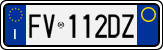 License plate of Italy, Cars (1994 year series)