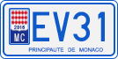 License plate of Monaco, Motorcycles