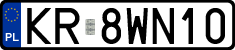 License plates of Poland, Regular car plates