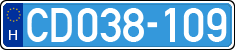 license plates of Hungary, Diplomatic