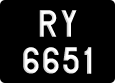 License plate of Malaysia, A(BC) 1(234)