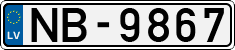 License plate of Latvia, Regular car plates