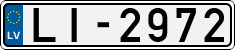 License plate of Latvia, Regular car plates