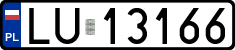 License plates of Poland, Regular car plates