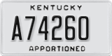 Kentucky, Apportioned (A12345)
