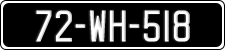 License plate of Ireland, Regular plates
