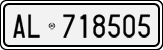 License plate of Italy, Cars (1927 year series)