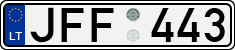 License plate of Lithuania, Cars