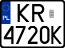 License plates of Poland, Regular car plates