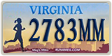 Virginia, Specialty plates (1234AB)