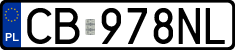 License plates of Poland, Regular car plates