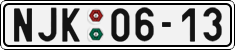 License plate of the Czech Republic, Cars (1960)
