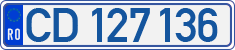 License plate of Romania, Diplomatic