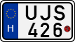 license plates of Hungary, Motorcycles (1990)