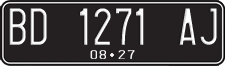 License plate of Indonesia, Regular plates