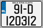 License plate of Ireland, Regular plates