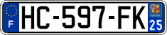 French license plate, SIV (ordinary)