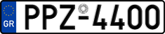License plate of Greece, Cars