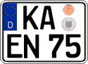German license plate, Regular plates